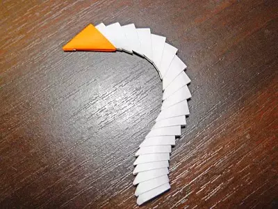 Оригами үшін модульді қалай жасауға болады: схемаға сәйкес аққулар тез және оңай