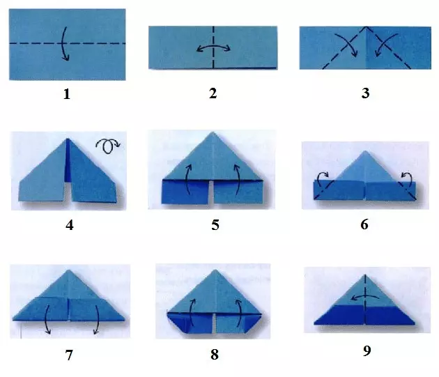 Kağızdan Hare Origami: Video və fotoşəkili olan modullardan montaj sxemi