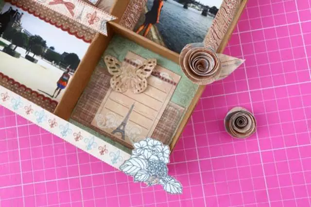 How to use scrapbooking paper with pictures