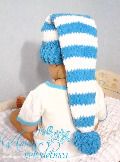 Tapa de tapa con agullas de tricotar para recién nacidos con diagramas e fotos