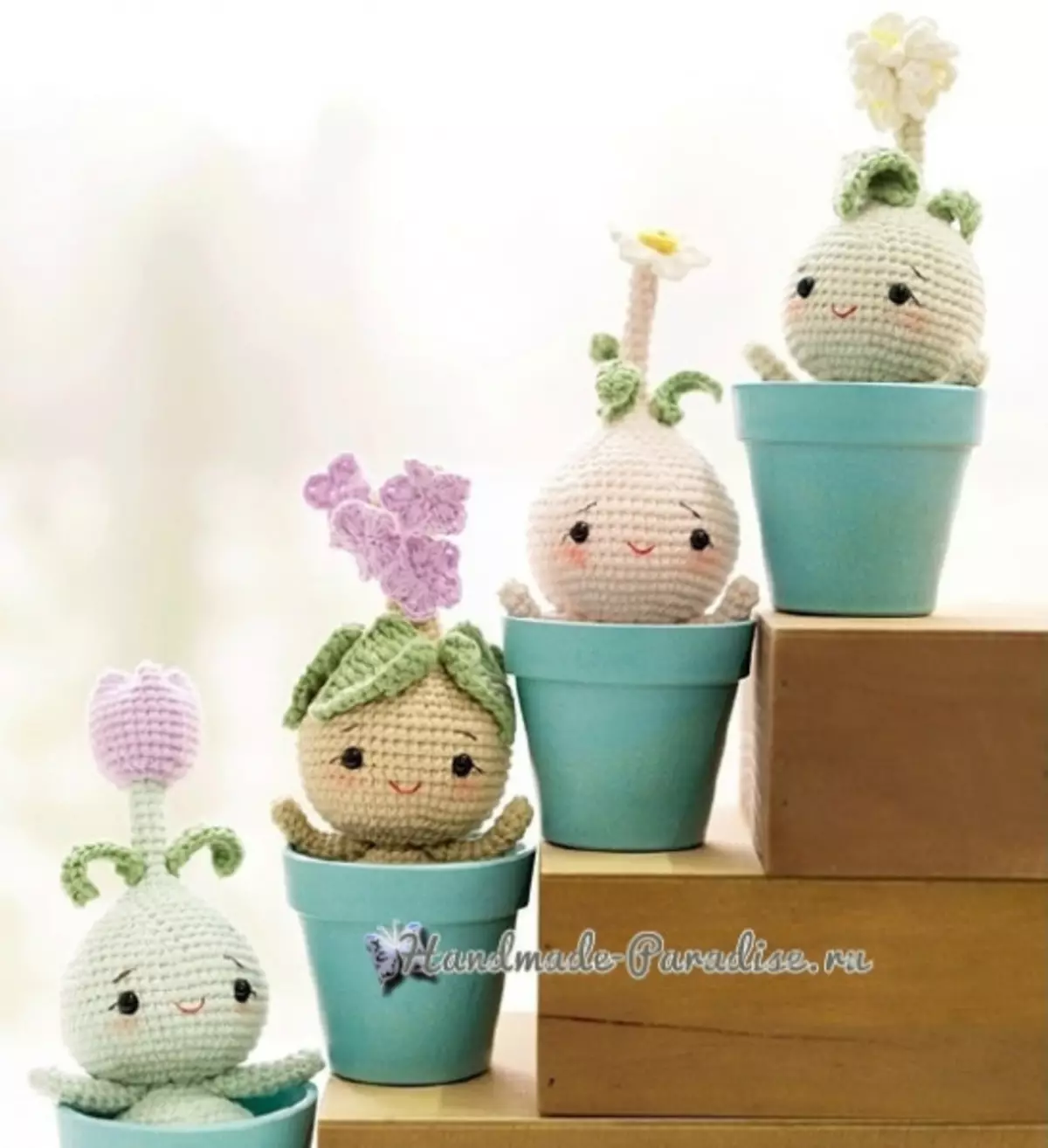 Bulböse Blumen - Amigurum Puppen