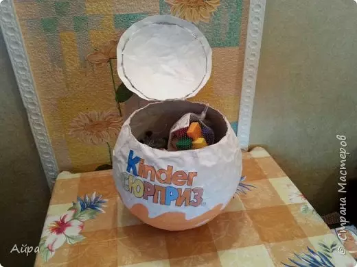 Big Kinder Surprise from paper with your own hands on a master class