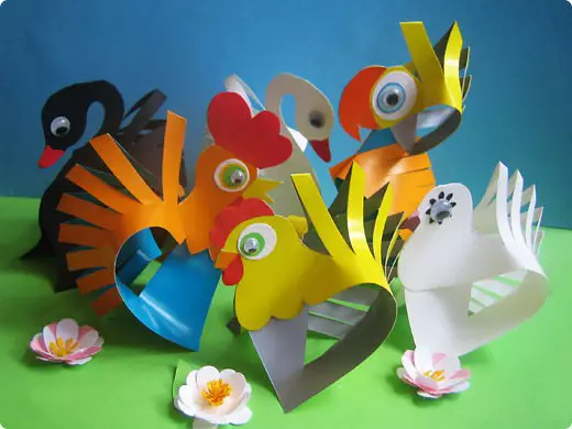 Meesterklas in kleure (papiermolen) vir kinders met skemas en video