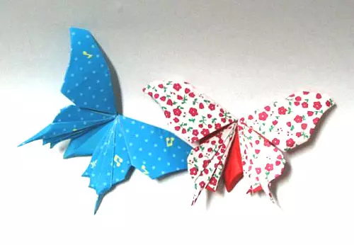 Origami Butterfly: ফটো এবং ভিডিও সঙ্গে বিল এবং মডিউল একটি সহজ প্রকল্প