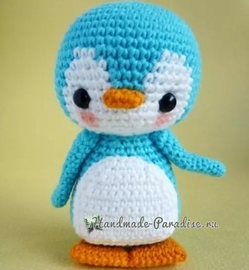 Toy de crochet. Penguin Amigurumi.