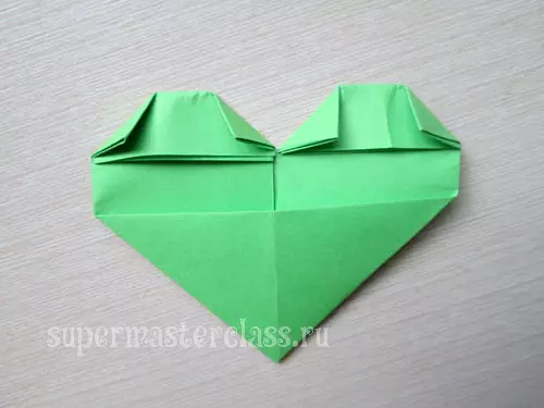 Valentine Origami do-það-sjálfur: Master Class með kerfum
