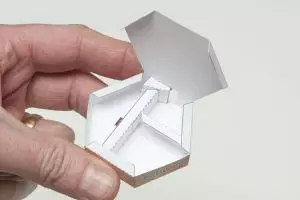 Paper harmonica: crafts in Origami technique with schemes