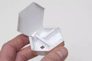 Taratasy Harmonica: Asa atao amin'ny teknika Origami miaraka amin'ny tetikady