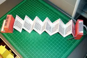 Harmonijka papierowa: rzemiosło w technice origami ze schematami