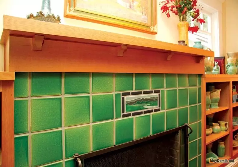 오븐과 벽난로를위한 타일 - 선택할 수있는 것과 집에 오븐을 넣는 것이 더 낫습니다.