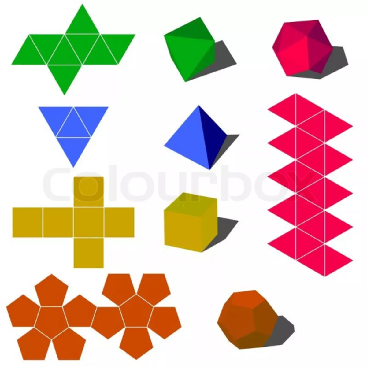 కాగితం నుండి రేఖాగణిత ఆకారాలు: మేము origami టెక్నిక్ లో ఒక క్రాఫ్ట్ తయారు