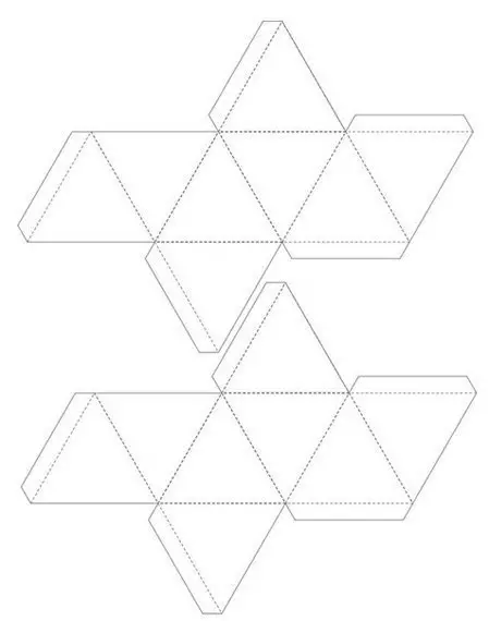 Formes géométriques du papier: nous fabriquons un métier dans la technique d'origami