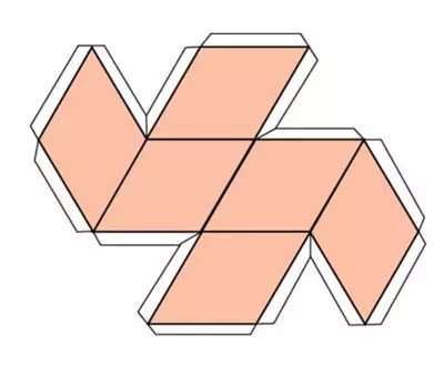 Formes géométriques du papier: nous fabriquons un métier dans la technique d'origami