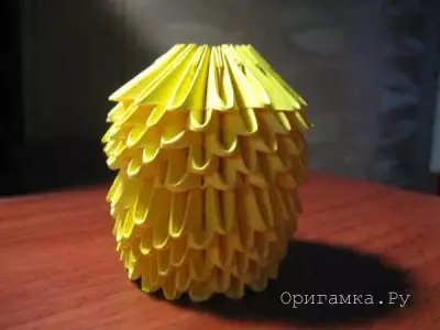 Modulær origami kylling i skallen: Master klasse med monteringsordning