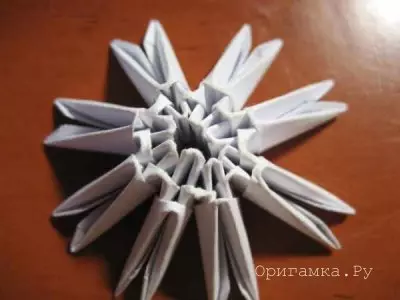 Modularna origami piletina u ljusci: glavna klasa s shemom montaže