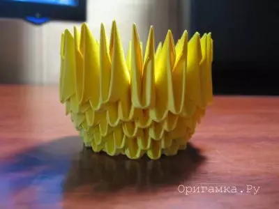 Modularna origami piletina u ljusci: glavna klasa s shemom montaže