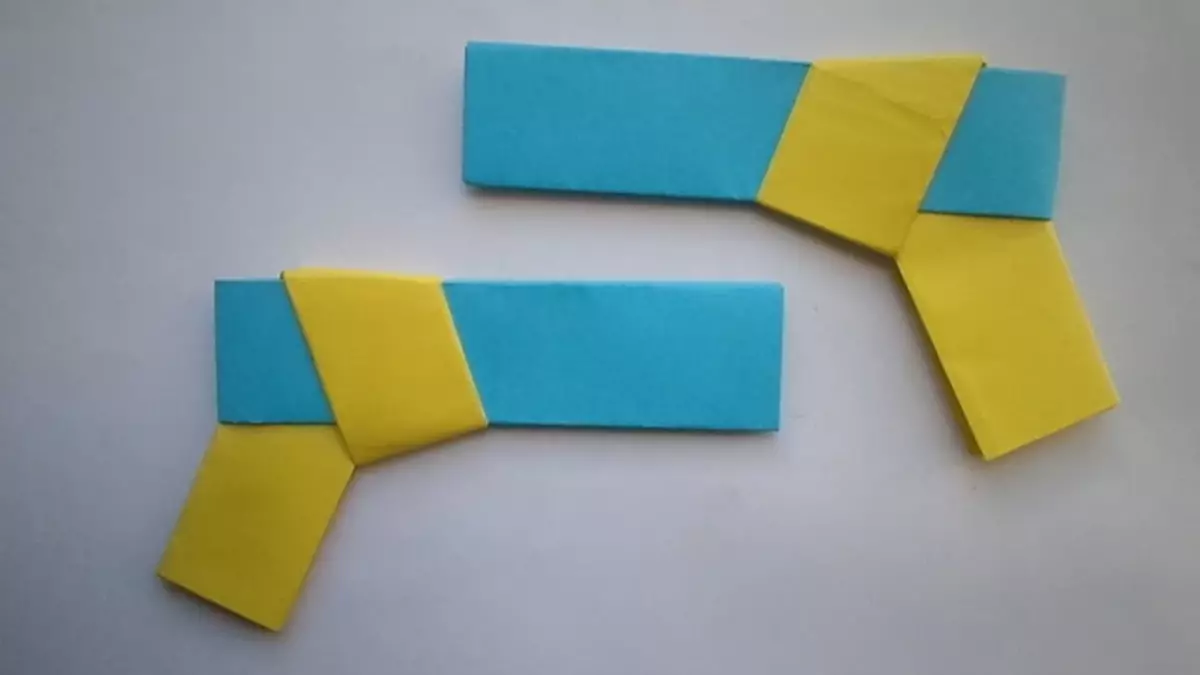 Origami-Pistols iz papirja in avtomatov: Master razred z videom