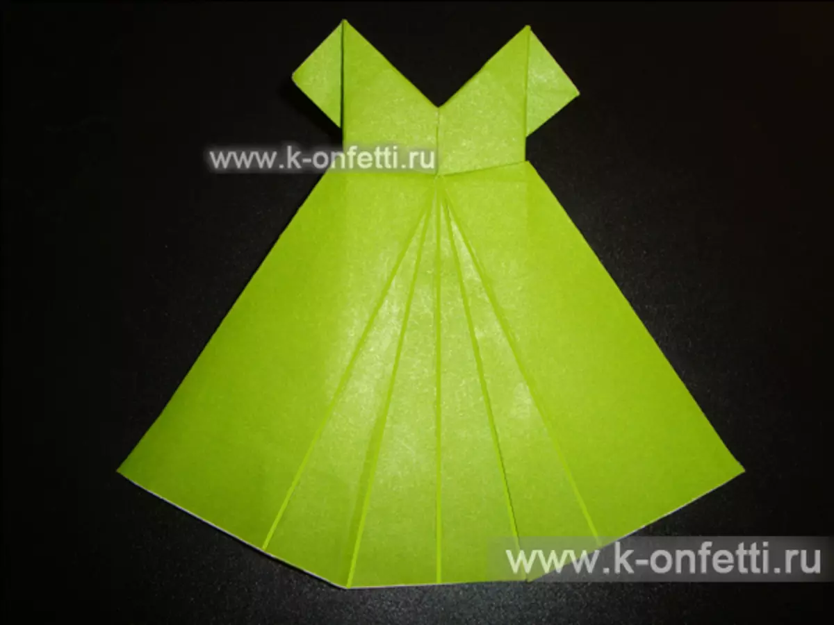 Origami-Paper soinekoak Martxoaren 8an eskemak bideo eta argazkiekin