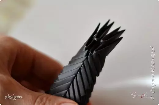 Pijetao iz origami modula: master klasa s fotografijom i videozapisima