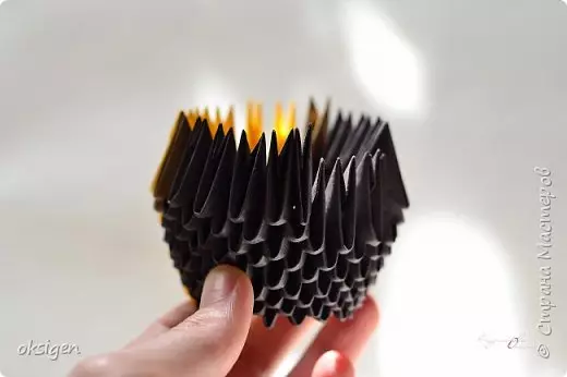 Gallo de los módulos de origami: clase magistral con foto y video
