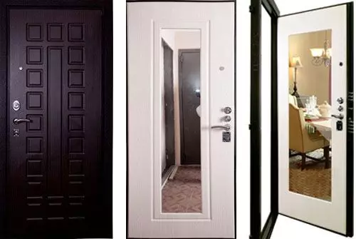 Kako izbrati kovinska vrata z ogledalom