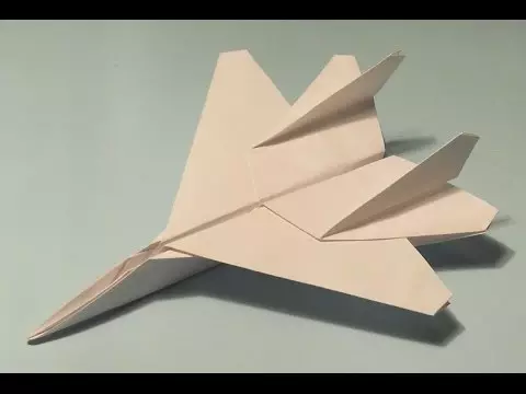 Paperilentokone: Origami ohjeet ja valokuvajärjestelmät