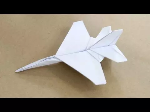 စက္ကူလေယာဉ် - origami ညွှန်ကြားချက်များနှင့်ဓာတ်ပုံအစီအစဉ်များနှင့်အတူ origami