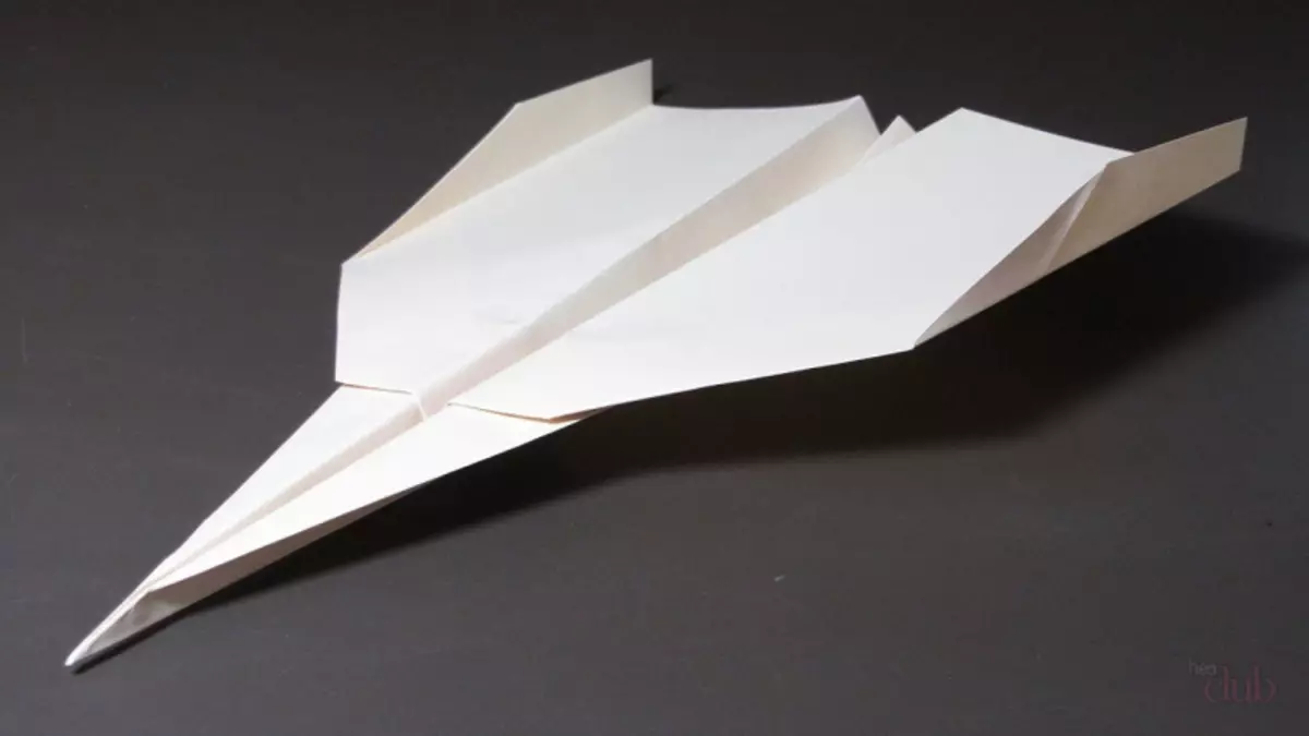 Pabeier Fliger: Origami mat Instruktiounen a Fotoschemaen