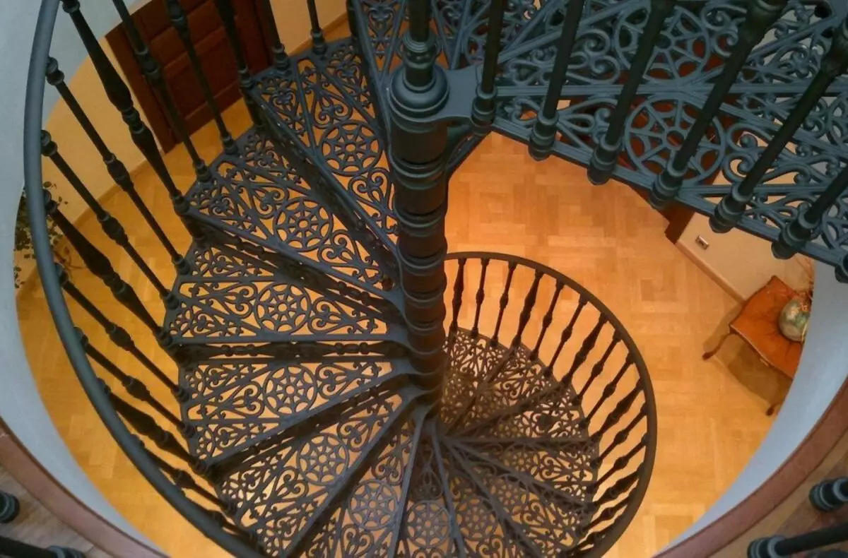 Modelo de rosca de escaleiras de ferro fundido