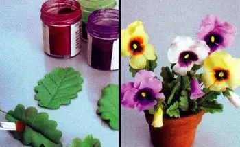 פרחים של פורצלן קר עם הידיים שלהם: דוגמנות למתחילים עם תמונות ווידאו