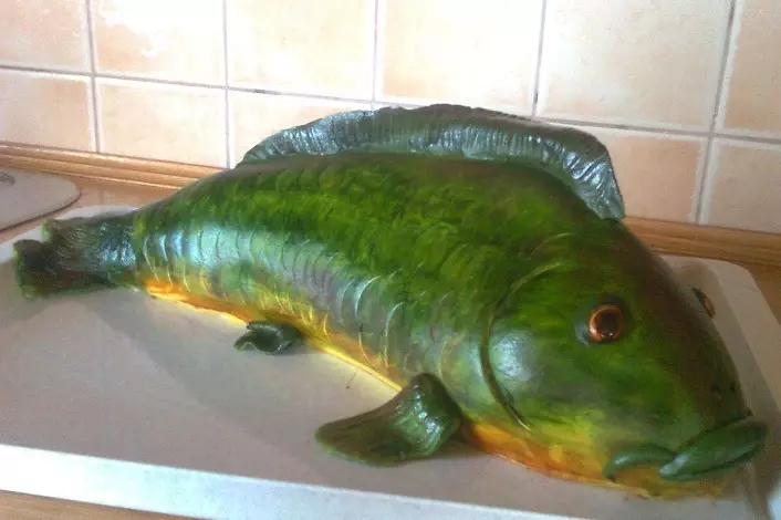 3D торта риба од шеќер мастика. 50 идеи