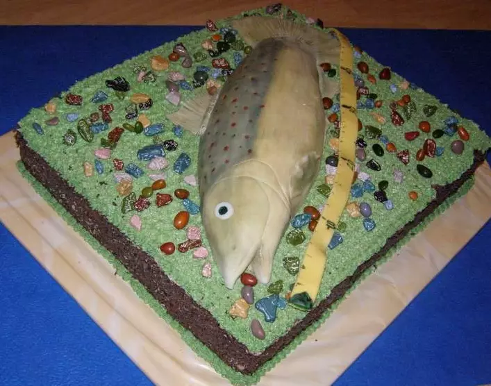 דג עוגה 3D מסרק מסקה. 50 רעיונות