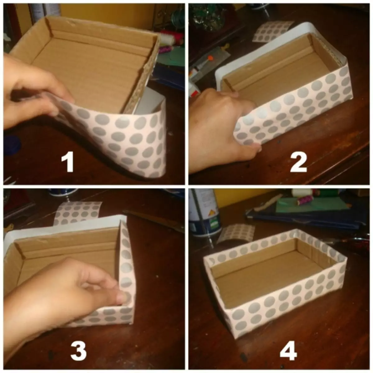 короб для бумаг своими руками из картона