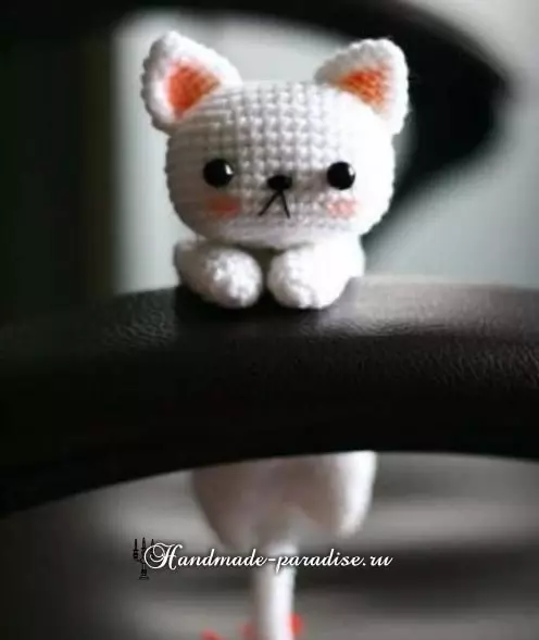 amigurumi ကြောင်။ ty ဇာထိုးပန်းထိုး