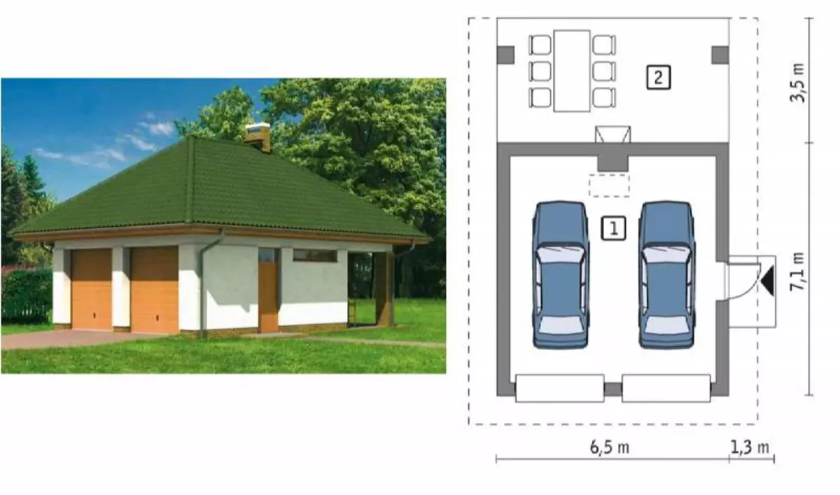 Penochkov گیراج منصوبوں - ہم ایک کار گھر کی منصوبہ بندی کرتے ہیں