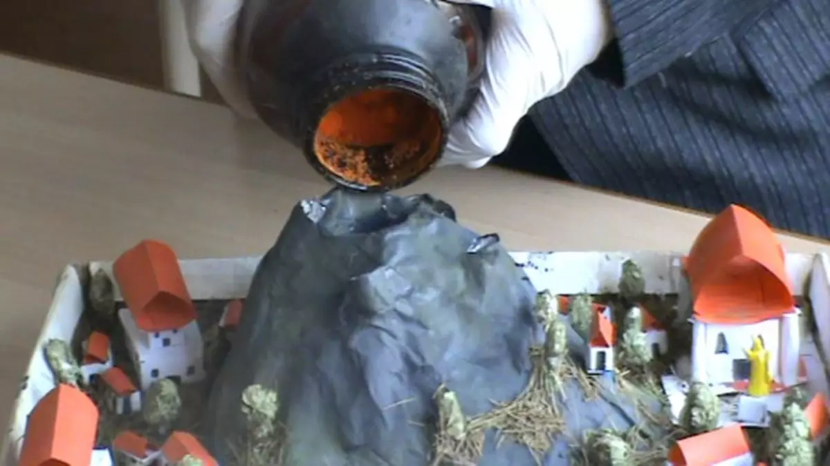 How to make a volcano from plasticine with your own hands at home with video