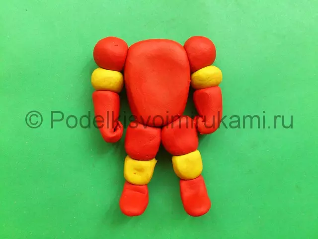 How to make a person's plasticine stages: they sculp the girl with photos and video