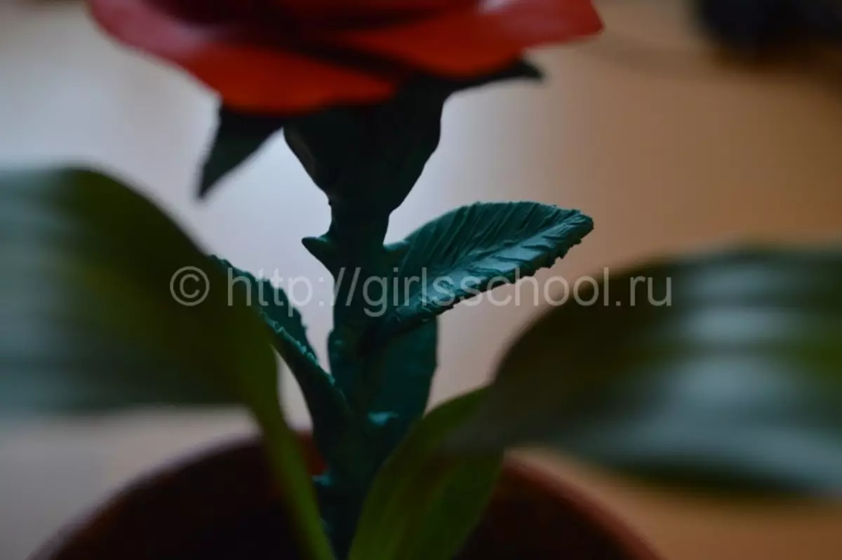 Како да се направи роза од пластистина со свои раце на сцени со фотографии и видео
