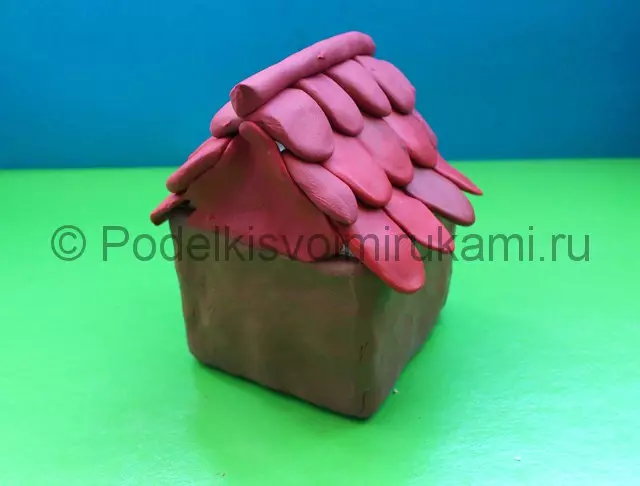 Hur man gör ett hus från plasticine för dockor gör det själv med foton och videoklipp