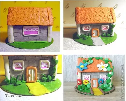 Bagaimana untuk membuat rumah dari plasticine untuk anak patung melakukannya sendiri dengan foto dan video