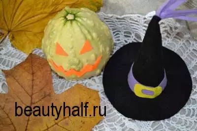 Topi penyihir melakukan sendiri di Halloween dengan foto dan video