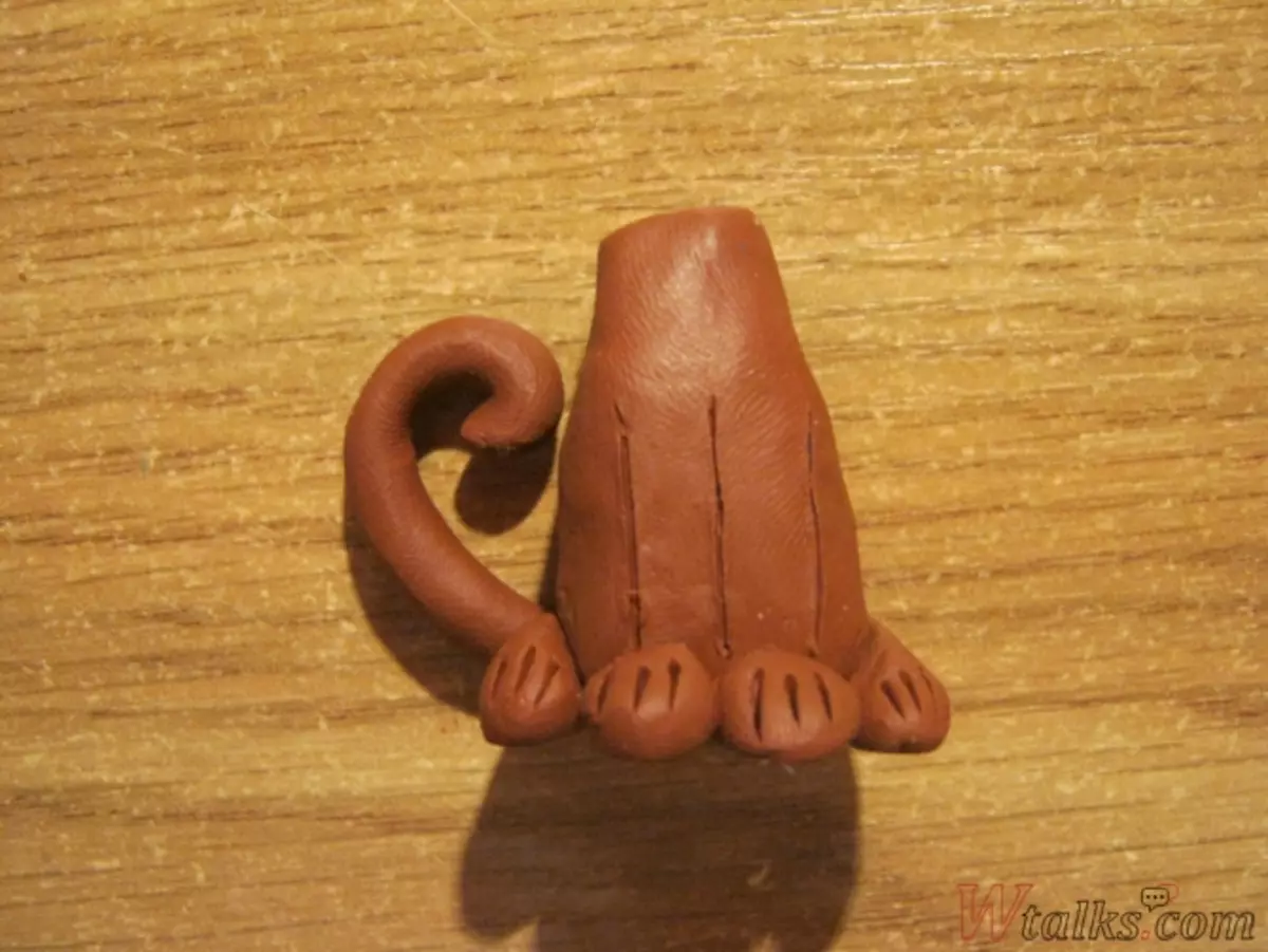 Comment faire un chat d'étapes de la plasticine: classe de maître avec photos et vidéo