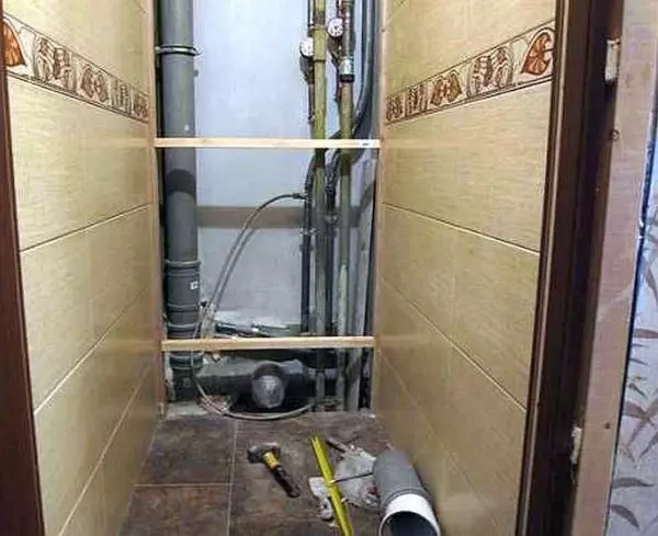 Locker ka jamban di luhur atanapi kanggo toilet - pilihan sareng ideu