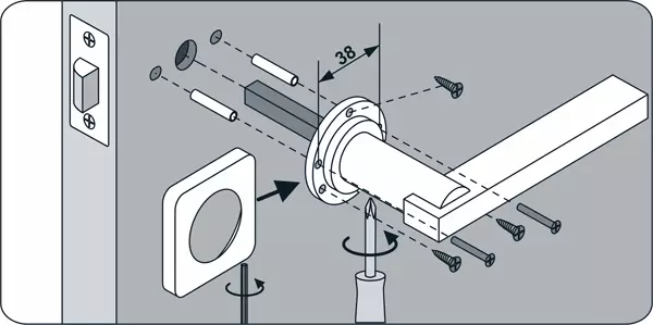 Com obrir el mànec de la porta interior: instruccions pas a pas