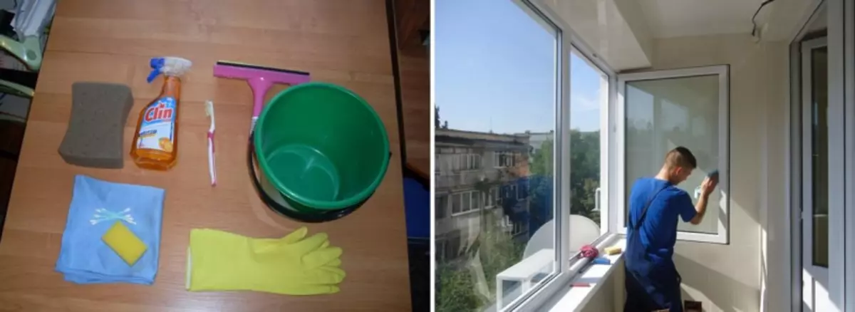 Ինչպես լվանալ պատուհանները պատշգամբում դրսում. Լավագույն միջոցներ