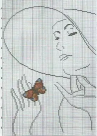 Krús-embroidery-skema: