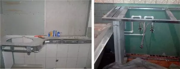 सिंक मुनि बाथरूममा ट्याब्लेटप: छनौट र स्वतन्त्र निर्माण