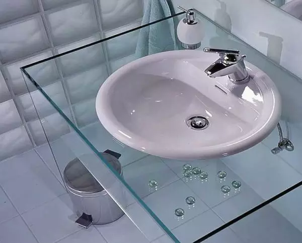 Tabletop v kúpeľni pod umývadlom: výber a nezávislá výroba