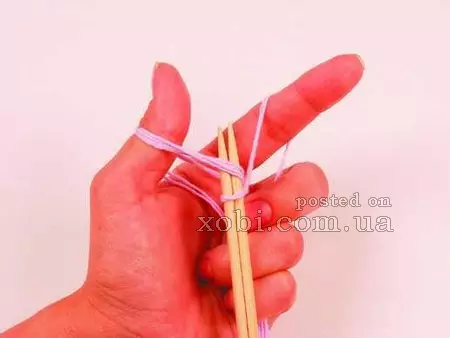 Crustal sæt af løkker med strikning twin tråd med video