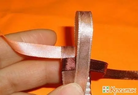 How to Weave Baubles Ji Ribbons: Schemes, vîdyoy, çîna master li ser wehşînê